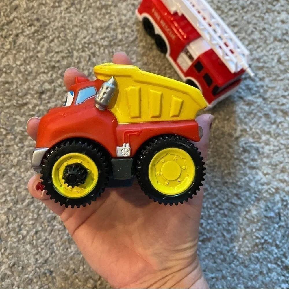 Tonka Chunky Dump Truck Toy W/ Fire Truck Kids Toy Bundle Lot